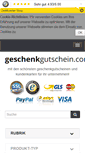 Mobile Screenshot of geschenkgutschein.com